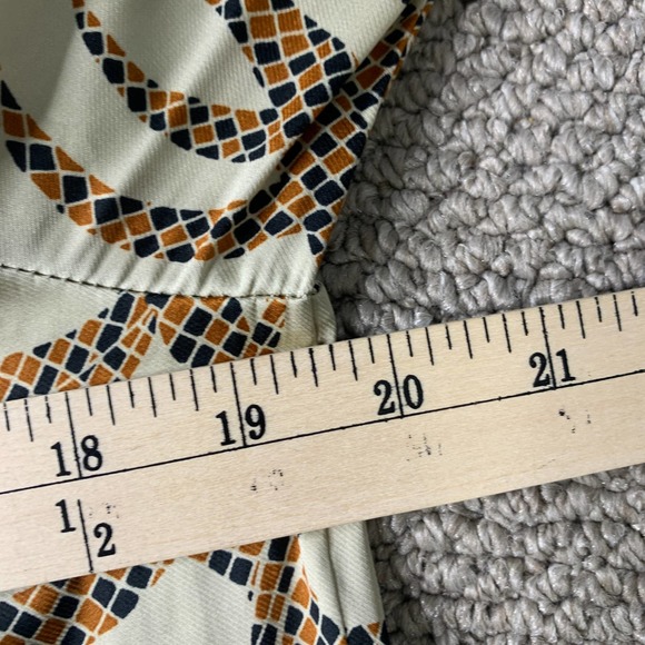 Richard‎ Allen X H&M Womens Blouse Size 2 White Patterned Print Long Sleeves - Picture 5 of 9